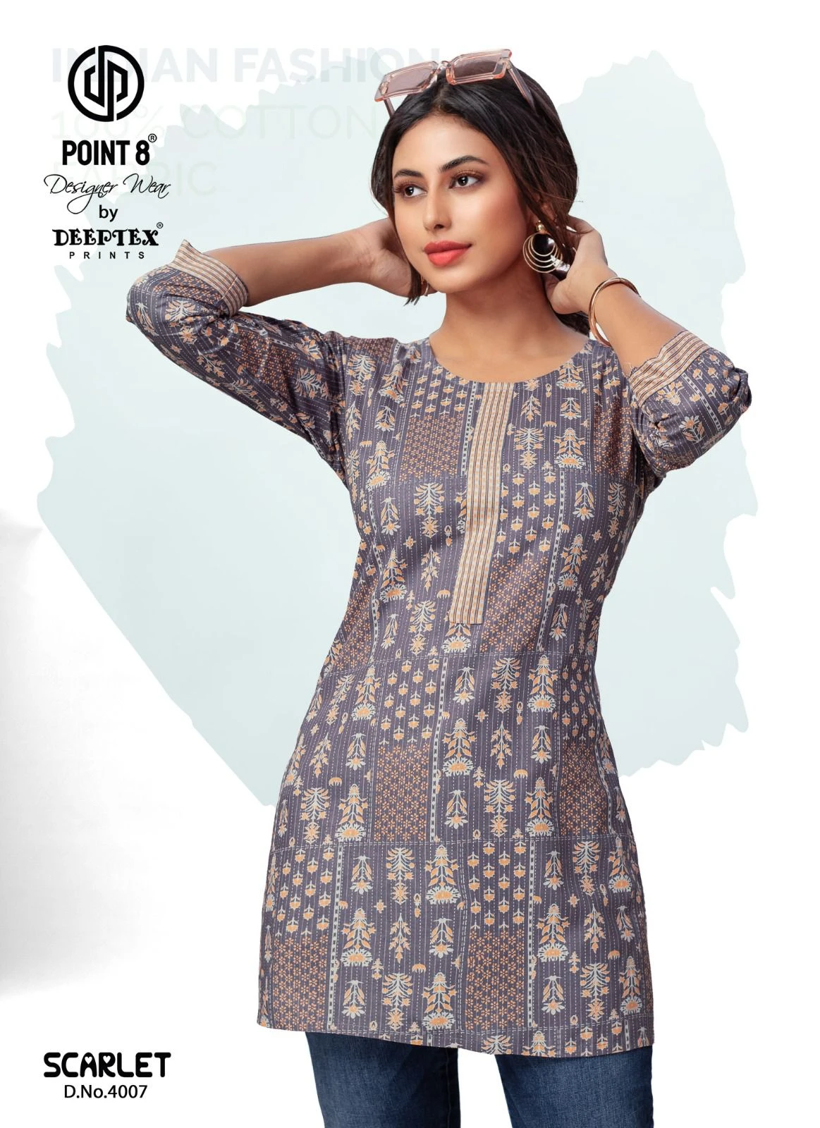 Deeptex   Scarlet Vol 4 Cotton Wholesale Short Tops Catalog